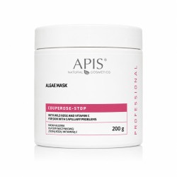Apis Professional Couperose-stop Maska Algowa dla Cery Naczynkowej z Dziką Różą i Witaminą C 200g