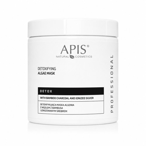 Apis Professional Detox Detoksykująca Maska Algowa z Węglem z Bambusa i Jonizowanym Srebrem 200g