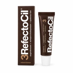 RefectoCil 3 - NATURAL BROWN - brązowa henna do brwi i rzęs 15ml