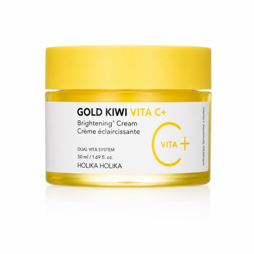 Holika Holika Gold Kiwi Vita C+ Brightening Cream - Żelowy krem o działaniu nawilżającym i rozświetlającym 50 ml  