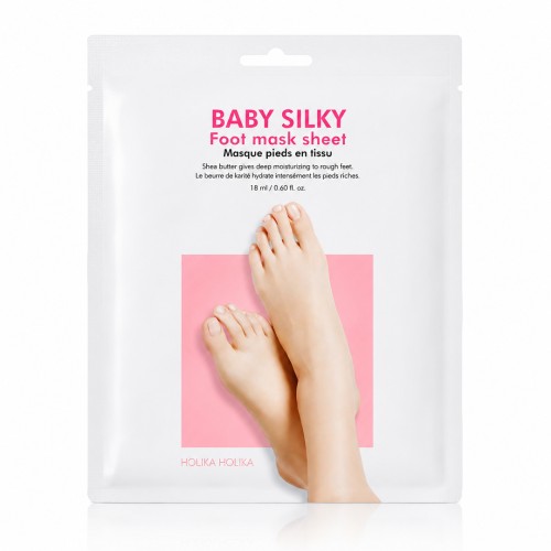 Holika Holika Baby Silky Foot Mask - Regenerująca maseczka do stóp w formie bawełnianych skarpetek 1 op - 2 szt. skarpetek