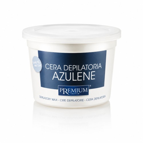 PREMIUM textile Wosk do depilacji w puszce - azulene 350 ml 
