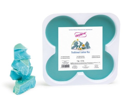 DEPILEVE wosk tradycyjny azulenowy BIO  1 kg 