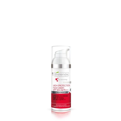 Bielenda Professional Post Treatment Care Wysoka ochrona krem do twarzy SPF50+ & PA++ 50ml